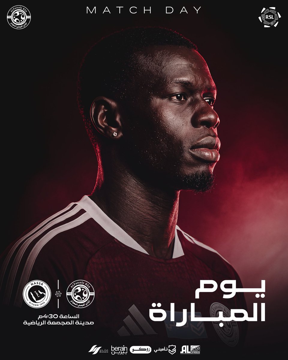 AlFaisaly's tweet photo. يوم المباراة ⚽️| #Matchday  

#الفيصلي_النصر | #دوري_روشن_السعودي https://t.co/nouhRbVUOW