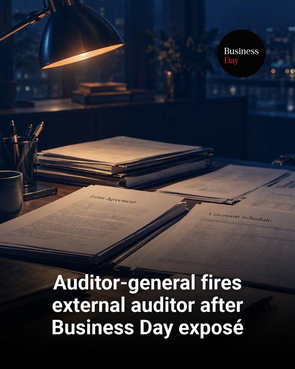 BDliveSA's tweet photo. The auditor-general has terminated the services of professional services firm Crowe as its external auditor after Business Day revealed that the firm's lead partner,   https://t.co/aMyiv8JsTS https://t.co/tAaBOmTgc1