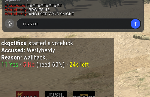 Wertyberdy's tweet photo. Cant have shit playing as direct fire arty against Fish State https://t.co/S8kGpkhzeB