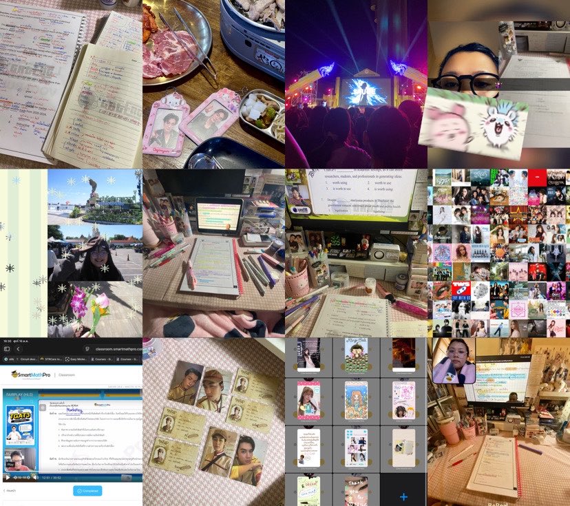 studywithpjay's tweet photo. ชีวิตเปิดเทอมของฉัน.. เหมือนจะทำอะไรเยอะไปหมดยกเว้นเรียนเยอะ ควายเนอะ เปิดเทอมก้ขอคาบว่างเยอะ ๆ ละกันนะยะ เทอมสุดท้าย..😭😭😭 https://t.co/j8fKCMtlgf