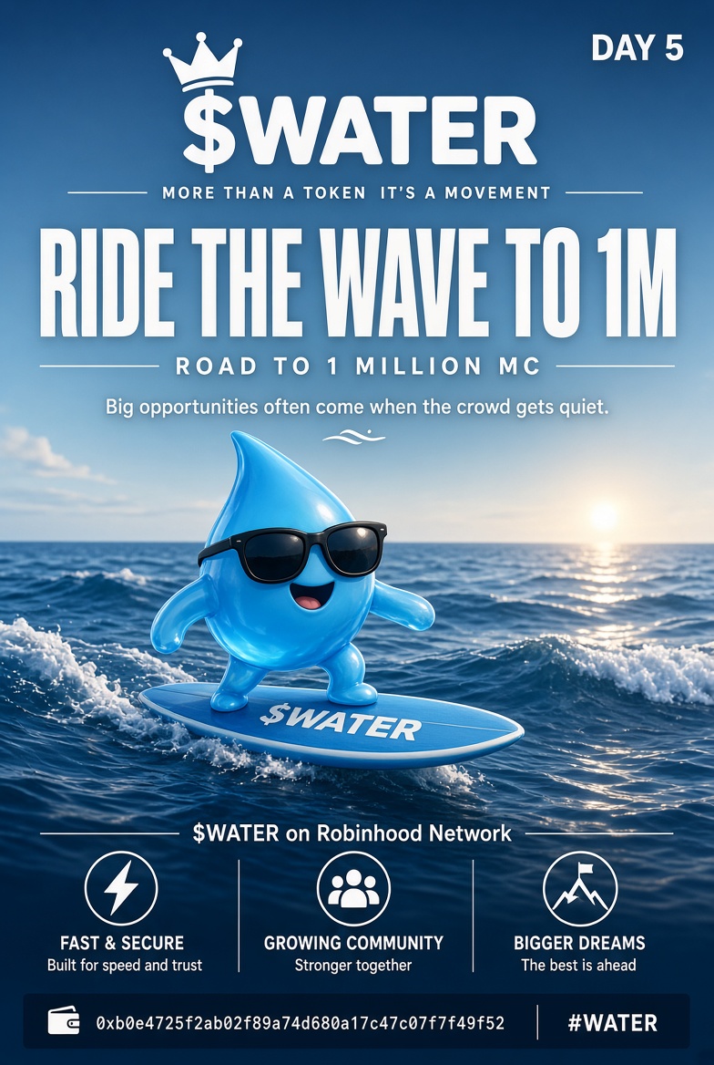 Henry__miles76's tweet photo. 💧 $WATER | Day 5
Still early. Still surfing.
Road to 1M MC.
CA: 0xb0e4725f2ab02f89a74d680a17c47c07f7f49f52
Robinhood Network
#WATER  @_Jaredad https://t.co/ITbPk6o9E2