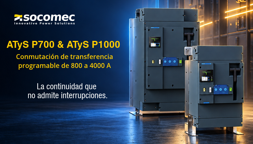 ElectroStocks's tweet photo. 📢 #BlogGES: #SOCOMEC: Presenta los nuevos ATyS P700 y P1000, una nueva generación de conmutadores automáticos para instalaciones críticas.
Conoce todos los detalles ⤵️
✍🏻https://t.co/yiVWj5N8N8
#GES #GESCoreProgram #instalador #instalaciones https://t.co/ebGlwjFLVV