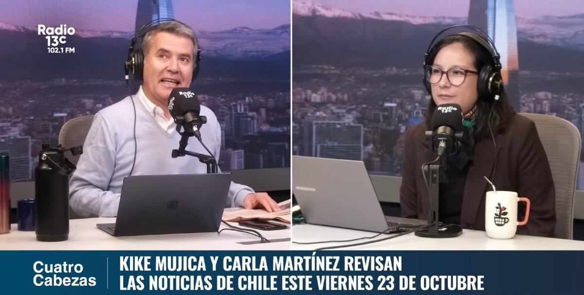 Radio_13c's tweet photo. 🔵 #CuatroCabezas

Kike Mujica y Carla Martínez ya comentan la actualidad de este viernes.

¡Acompáñanos y conversa con nuestros conductores en YouTube!

▶️ EN VIVO https://t.co/zX1Q92Q2wS
📻 Escúchanos https://t.co/Jk0ndQ4ZBD https://t.co/n70imgh7Qw