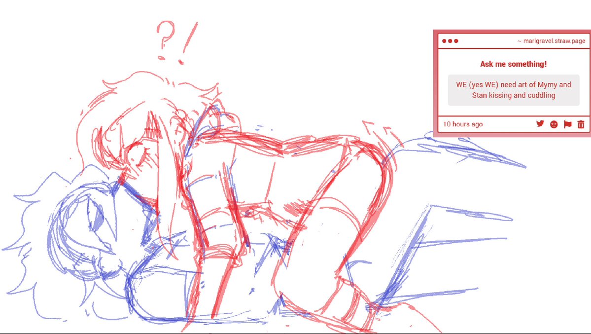 Marl_Gravel's tweet photo. "WE (yes WE) need art of Mymy and Stan kissing and cuddling" 

Missjudgement of who's in power 

https://t.co/Vz0hNDqap1 #Ongezellig #Stanmy #StanXMymy #Mystan https://t.co/8ZUyqagLPJ