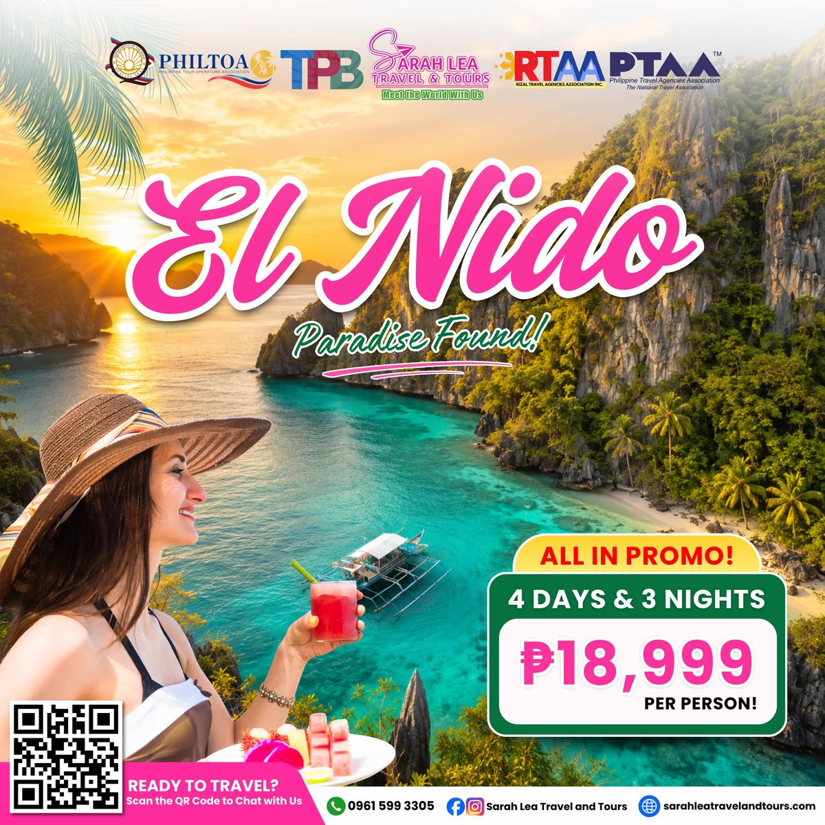 mariaisabelvar6's tweet photo. Your dream El Nido getaway starts here. Discover crystal-clear waters, hidden lagoons, limestone cliffs, and island adventures. Reserve now: ₱9, 999/pax downpayment. Full payment due 60 days before departure. Message us for inquiries and https://t.co/hgtjzaxwc6