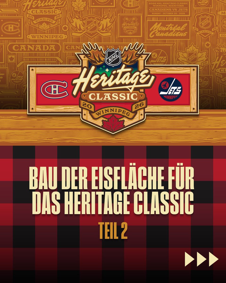 NHLde's tweet photo. Wenn es in echt auch so schnell gehen würde... 😁 So entsteht die Eisfläche für das Heritage Classic! Bald ist es soweit! 😍 https://t.co/a7oiqtWaNy