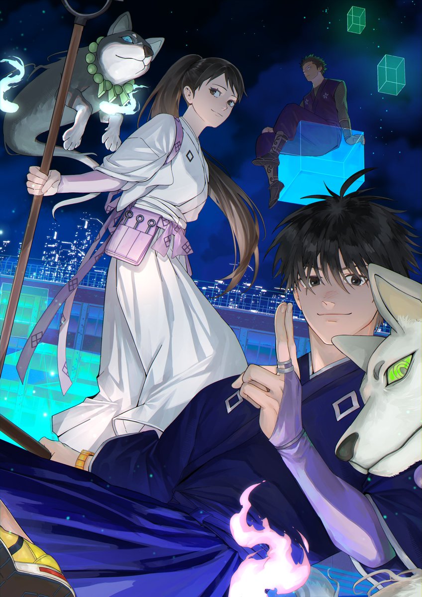 xzbonbon's tweet photo. telat dikit, tapi gapapa. Menyempatkan diri menggambar my masa kecil #Kekkaishi https://t.co/GlPSLtZ3K3