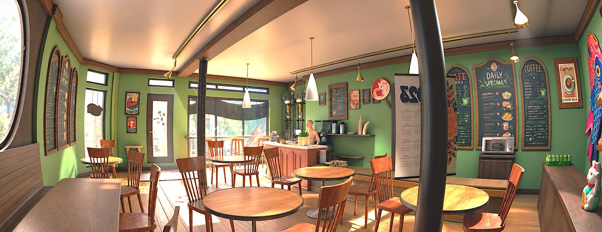 AoiArtistic's tweet photo. Aunt cass's cafe
#blender #b3d #3DCG https://t.co/EHfnq10it0