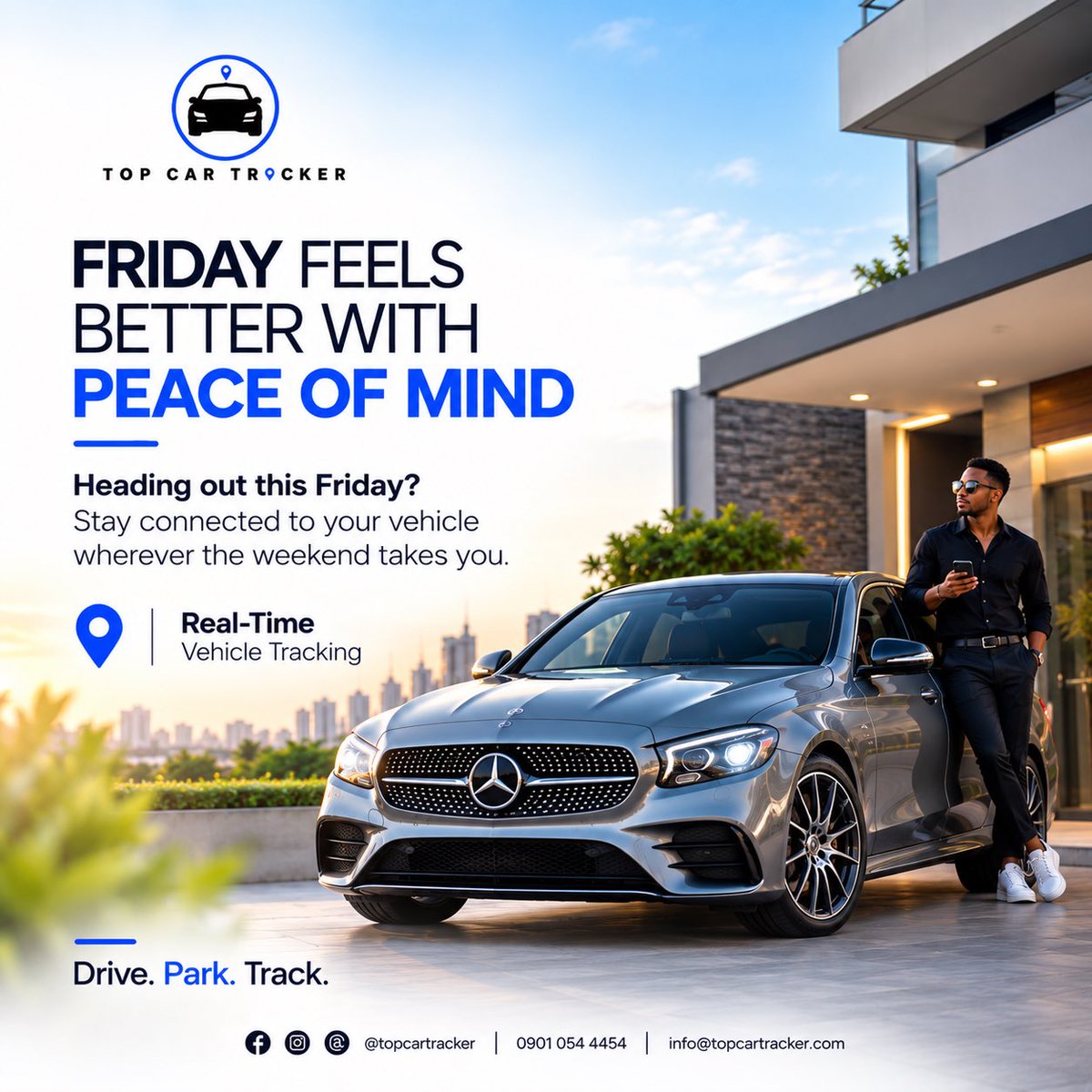 Topcartracker's tweet photo. A new weekend, another reason to protect what matters.🚗

Send us a DM for greater peace of mind.

Track it. Find it. Never lose it.✅

#KSAnalysisFoundation #Carrick #Davido #Perruzzi #Burna 
Olamide - Burukutu https://t.co/yCICUluZCQ