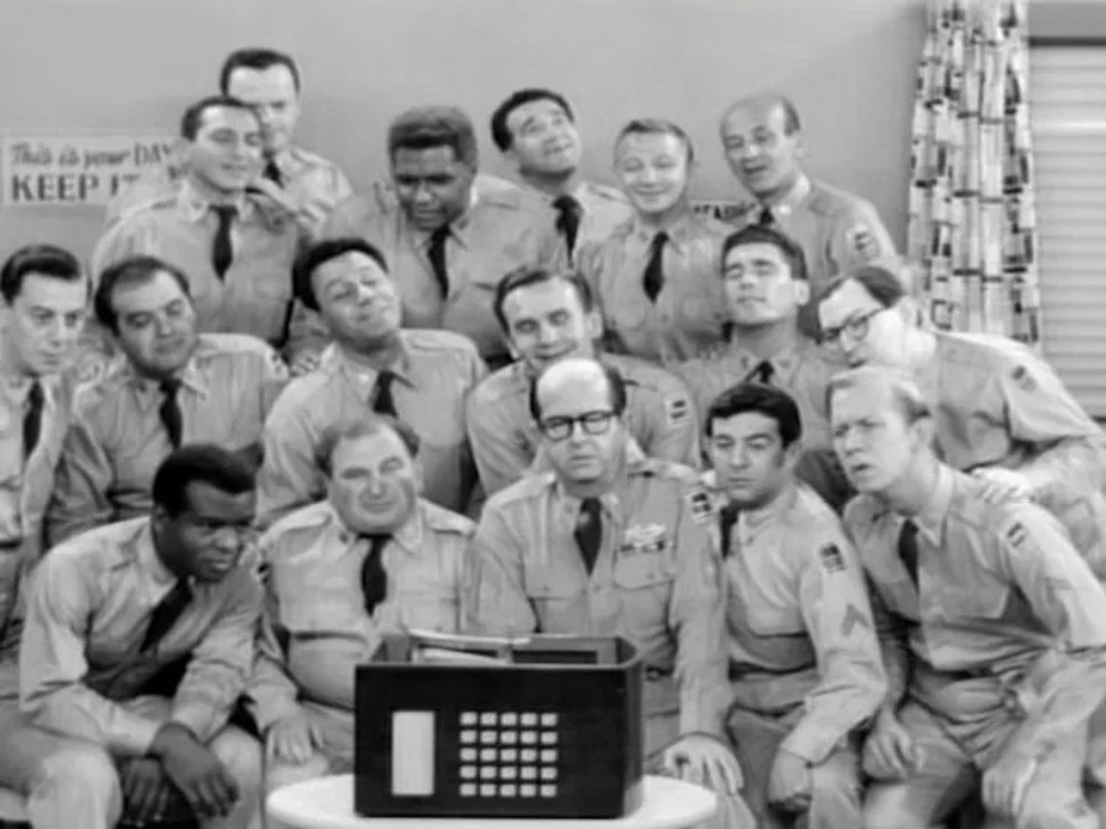 AiredOnTVToday's tweet photo. 70 years ago on October 23, 1956, TV show 'The Phil Silvers Show' aired episode "Bilko's War Against Culture" https://t.co/xa22QMRibZ