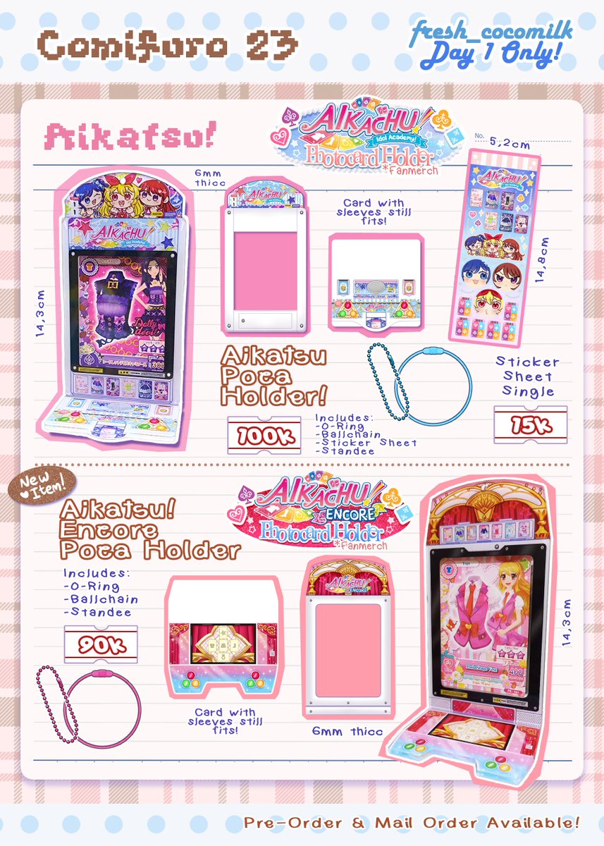 fresh_cocomilk's tweet photo. [❤️+🔁] are appreciated!! q(≧▽≦q)

Hello Guys! Here's my #CF23 OTS catalogue! ⭐
[Both Days!]

🗓️ 9 - 16 September 2026
📍 X34a (day 1) &amp; AE13 (day 2)✨
🌟 Aikatsu, Hsr, Genshin, IDV

(1/3)
#cf23catalogue #comifuro23 #comifuro23catalogue https://t.co/0NN5liZg6x
