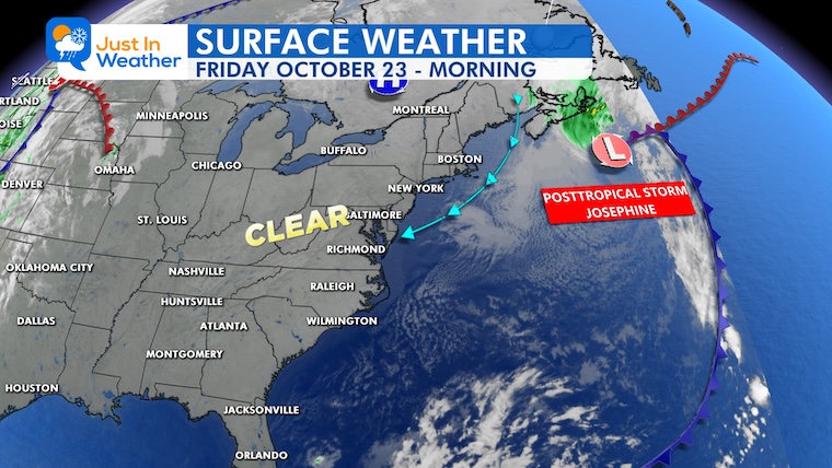 JustinWeather's tweet photo. Good Morning it’s FRIDAY OCTOBER 23
🧵1 of 2
🌀 Josephine Now POST-Tropical, But Still Affecting Local Water Levels
⚠️🌊 Coastal Flood Advisory Includes Anne Arundel County
☀️ 🌡️ Cooler Today

READ MORE 🔗 👉 Full Morning Report
https://t.co/ufqvvR6D2B https://t.co/lRuKKvhH6E