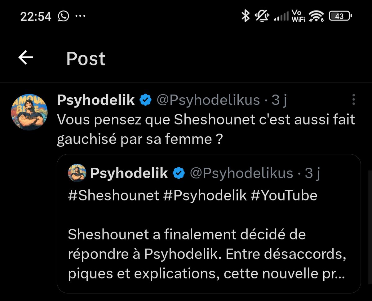 Sheshounet's tweet photo. Vous pensiez qu'ils venaient d'où les postes de haters que j'affichais sur mes vidéos dernièrement?
C'est même pas le dixième de tous les messages hein.

"C'est de l'humour" bah écoute la chute est à pisser de rire. https://t.co/xVO4BVeYDE