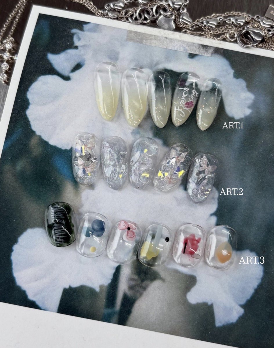 haomty's tweet photo. it looks like and2ble is doing a collaboration with different nail salons in seoul for “french kissing” themed nail art 💋 https://t.co/Bk89PcT044