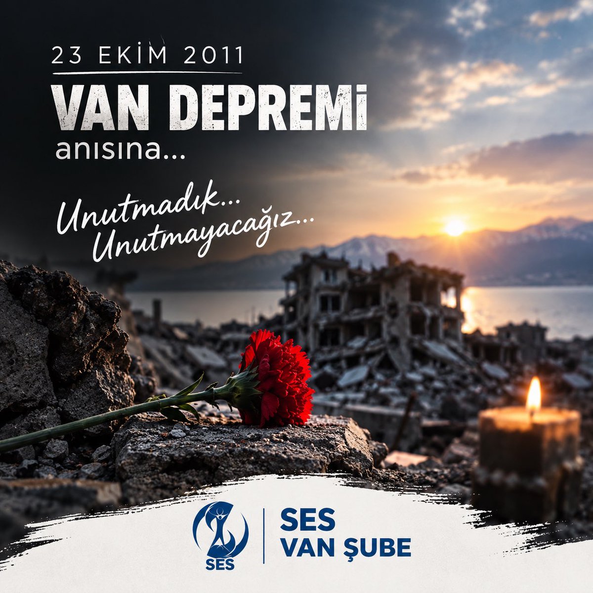 SesVanSubesi's tweet photo. 23 Ekim 2011 Van Depremi’nin üzerinden 15 yıl geçti.
Yitirdiğimiz canları saygı ve özlemle anıyoruz.
Deprem değil, ihmaller öldürür. İhmale mahal vermeyecek kentleşmeler için bilimsel planlama, sağlam yapılar ve kamu yararını esas alan politikalar biran önce hayata geçirilmeli.

@sesgenelmerkezi