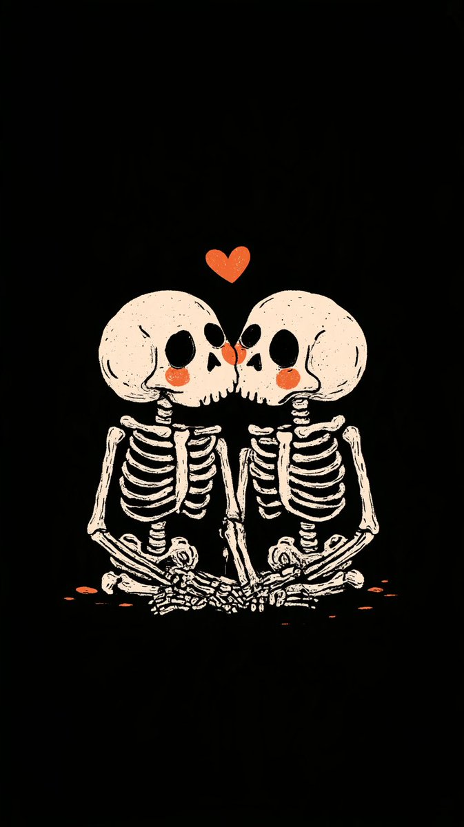 ProcVideo's tweet photo. Tag someone you want to love till the end of time. 💀❤️ Pure black AMOLED lockscreen for you two. （created with Midjorney, upscaled with VideoProc:  https://t.co/HZkKpbInye.）
#halloween #matchingwallpaper #darkromance #lockscreen https://t.co/GaCDQjHyyN