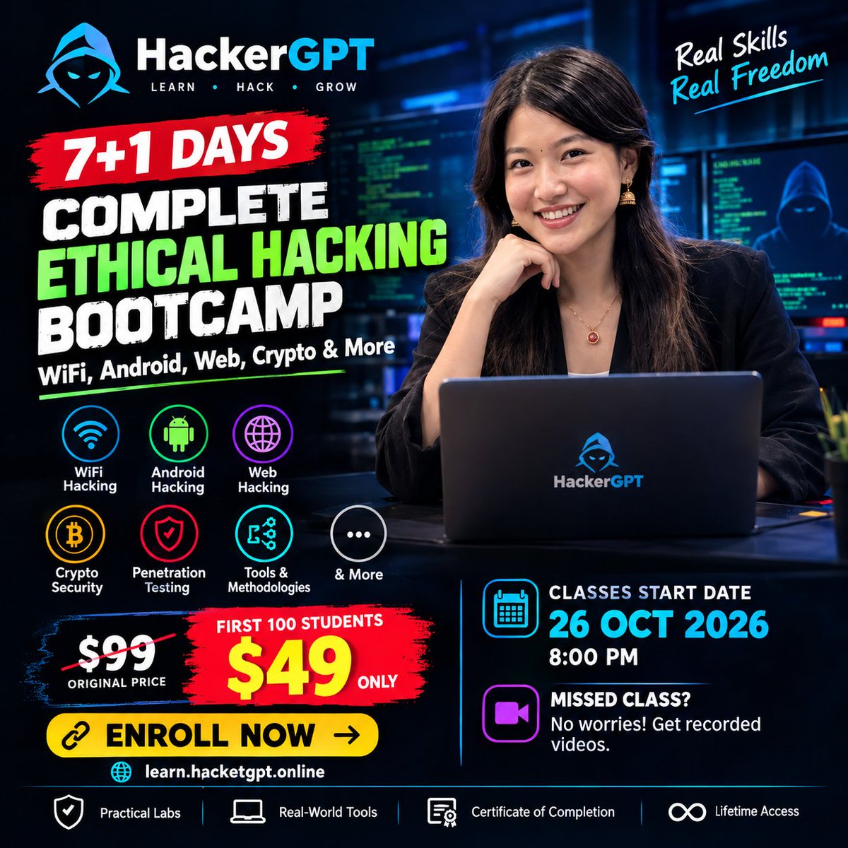 MemeHunt6195's tweet photo. π ENROLL NOW: https://t.co/25geXjIQxG
#CyberSecurity #EthicalHacking #Hacking #Viral #Trending #FYP #Tech #ExplorePage #ForYou #LearnOnline #CyberSec #Infosec #KaliLinux #AndroidHacking #TechNews https://t.co/Lncq4EHDh2