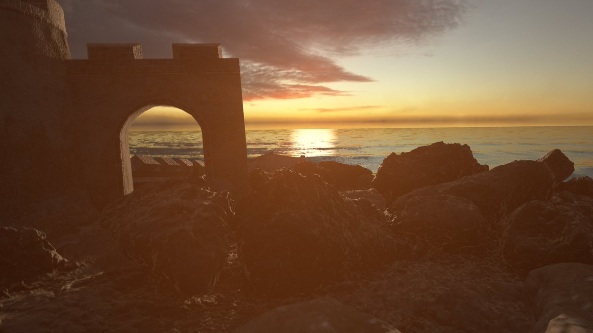 jonipon_vrc's tweet photo. これ、本当にVRChatなの……？🌅

🌊 ワールド名 / Rocky Coast

荒々しい岩場、海辺に残された石造りの遺跡。
そして、水平線を黄金色に染める夕日。
まるで映画のワンシーンに迷い込んだような美しさ。

何かをするわけじゃない。
ただ、波を眺めていたくなる。

そんな、時間を忘れてしまうワールドです。

https://t.co/z2W9DWteni

#じょにぽんオススメワールド 
#VRChatPhotography 
#VRchat 
#VRChatworld紹介 
#VRChatワールド紹介 
#VRChat_ワールド紹介 
#VRChat_world紹介