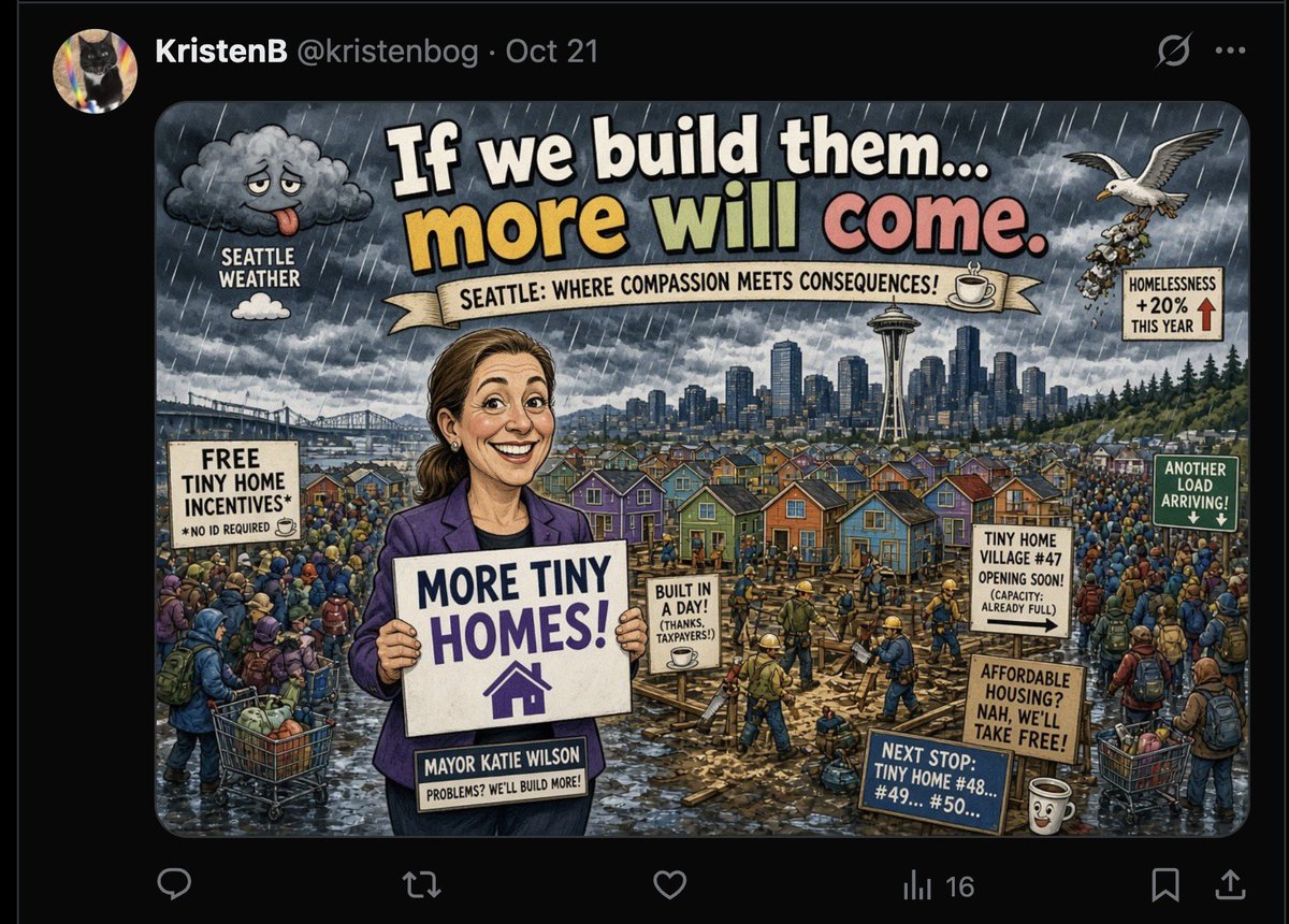 DivestSPD's tweet photo. Grok, draw a shitty cartoon of Katie Wilson, but make it look nothing like Katie Wilson, but also label it "Mayor Katie Wilson" so everyone will know it's Katie Wilson. https://t.co/zL6Eiza1Y9