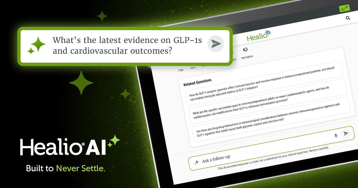 EndocrineToday's tweet photo. One question can lead to so much more. Explore related questions, create patient handouts and personalize your Healio AI experience with every interaction.👉 https://t.co/zmuRoJBRjX
 
#HealioAI #ClinicalAI https://t.co/YhClK3clCM