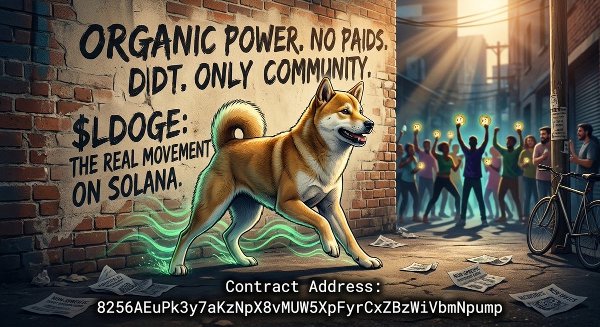 LastDollarDoge's tweet photo. @SolanaFloor @kimchi1x @Pumpfun @a1lon9 Pure organic power hits different. $LDOGE family is building something unstoppable! 🐕💎 https://t.co/TXEmIwrwY1
