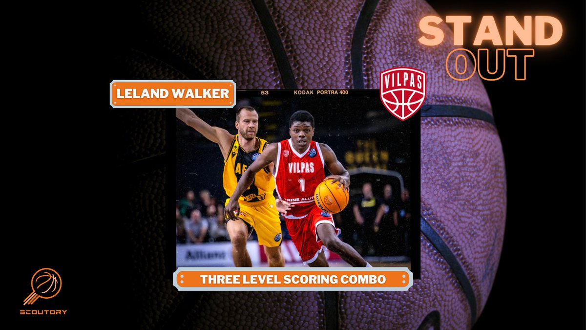 SCOUTORY's tweet photo. Leland Walker has been THE early-season rookie sensation in Europe, leading Salon Vilpas 🇫🇮 to a fairy tale BCL group phase appearance. Having recently switched agencies could be a sign for an incoming buyout move. We took a closer look, scouting report ⬇️⬇️⬇️ https://t.co/24FgXDs9EH