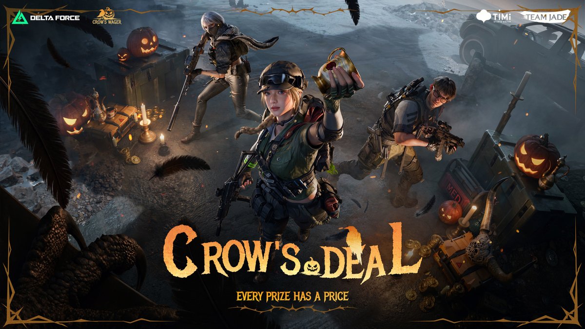 DeltaForce_Game's tweet photo. Some treats come with a catch. 🎃

Feeling lucky enough to make a deal this Halloween? https://t.co/jE4JDvMVTe