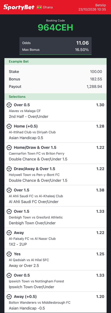 ClintonMorgan_'s tweet photo. 11 odds - 964CEH https://t.co/EbLTj3Ec0k