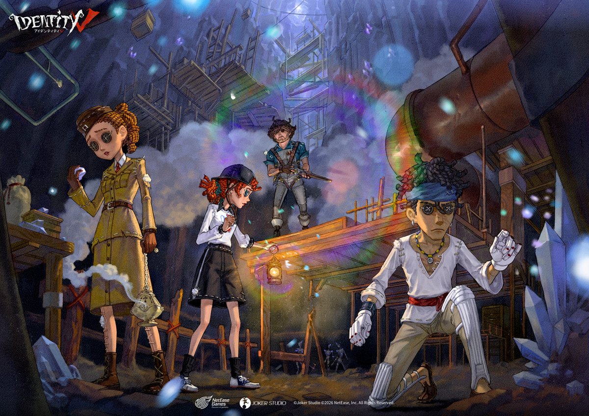 IdentityVJP's tweet photo. ◤手記の加筆 S1◢

薄暗い鉱山の地下で
燐光症を巡る「星光の競走」の物語が
再び始まるの！

S1では3層構造の新マップや
新職業＆ギミック盛り沢山で
新たな手記の加筆が楽しめるの！

報酬には泣きピエロのSR衣装や
アイテムスキンなど
忘れられた信仰も
洗練スキンになって実装！

11月5日より新シーズン開幕！
乞うご期待、なの！

#IdentityV
#第五人格