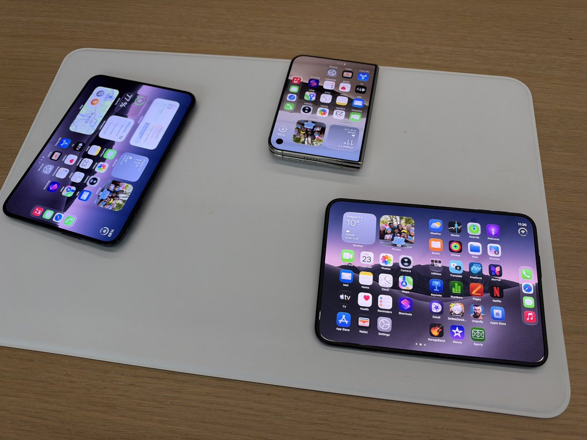 imatrix's tweet photo. Absolutne prvni dojmy z iPhone Duo? Its fucking amazing! Jako toho prodaji na tuny. Na druhou stranu, uz nejsou moc potreba tablety, ta velikost je pefektni.

Pokud mate nejake otazky, tak piste, samozrejme to poradne otestuji i pro AI vyvoj a praci. https://t.co/CUdT7MMviU