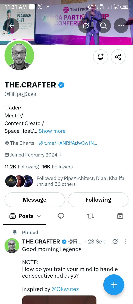Madako3316's tweet photo. @Timamzi @Tentradeafrica @tentradeglobal @Fillipo_Saga All done ✅ 
@dart_bluue 
@KhalifaJnr_7 
@tradewithgold_ https://t.co/KIiU6WQPq1