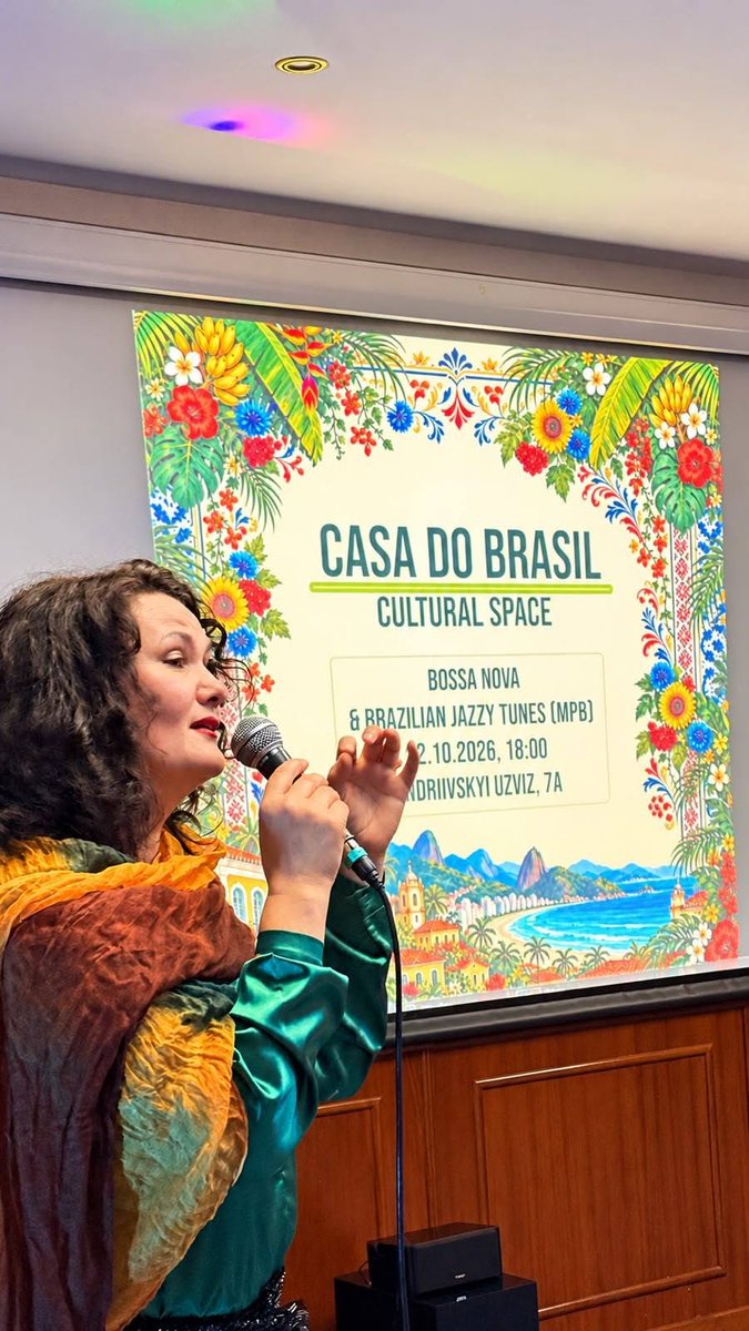 Embaixada_Kyiv's tweet photo. 🇧🇷🇺🇦 Casa do Brasil Celebrates Bossa Nova with a Special Evening of Music and Cultural Diplomacy in Kyiv. 

On October 22, the Embassy of Brazil in Kyiv hosted a special evening dedicated to Brazilian bossa nova at Casa do Brasil, located on Kyiv’s historic Andriivskyi Descent. https://t.co/Z7wDIbCW9e