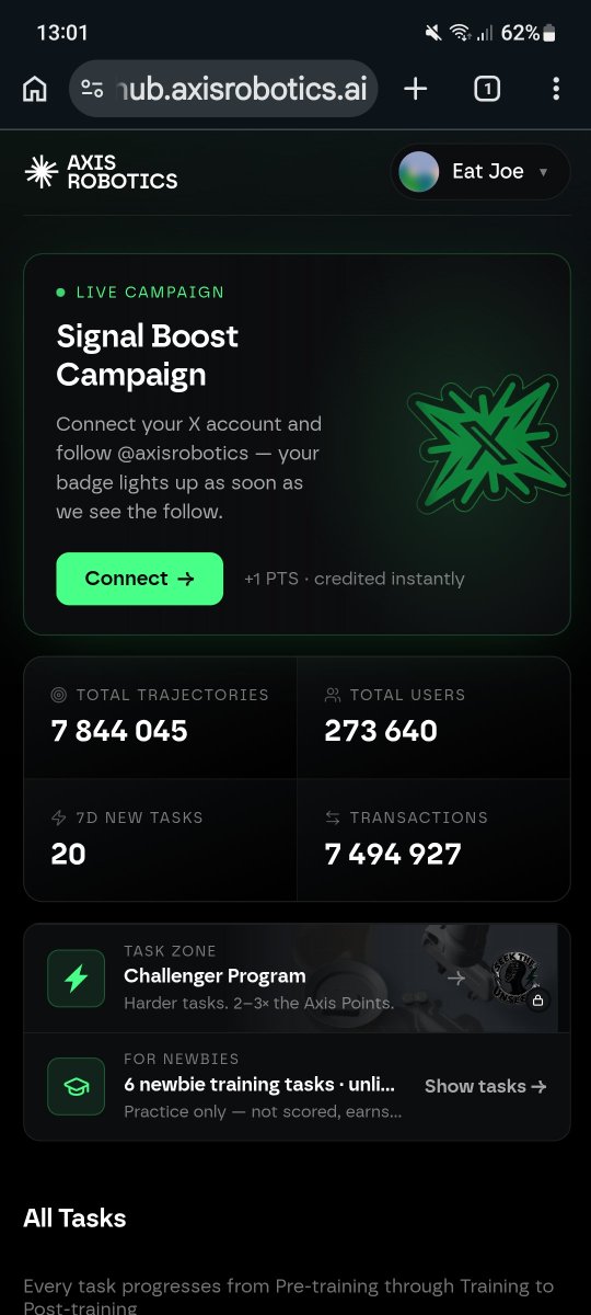Eat_Joe_'s tweet photo. AXISROBOTIX Season 2. 

What you need to know: Season 1 airdropped 4% of the supply a week ago. 
Active participants received between $400 and $1,000 in 2 months, in $AXIS tokens. This is the biggest airdrop yet

🔗Airdrop link: https://t.co/1xNsjdDv8K

@axisrobotics #axisrobotix https://t.co/RkTzaKsf9S