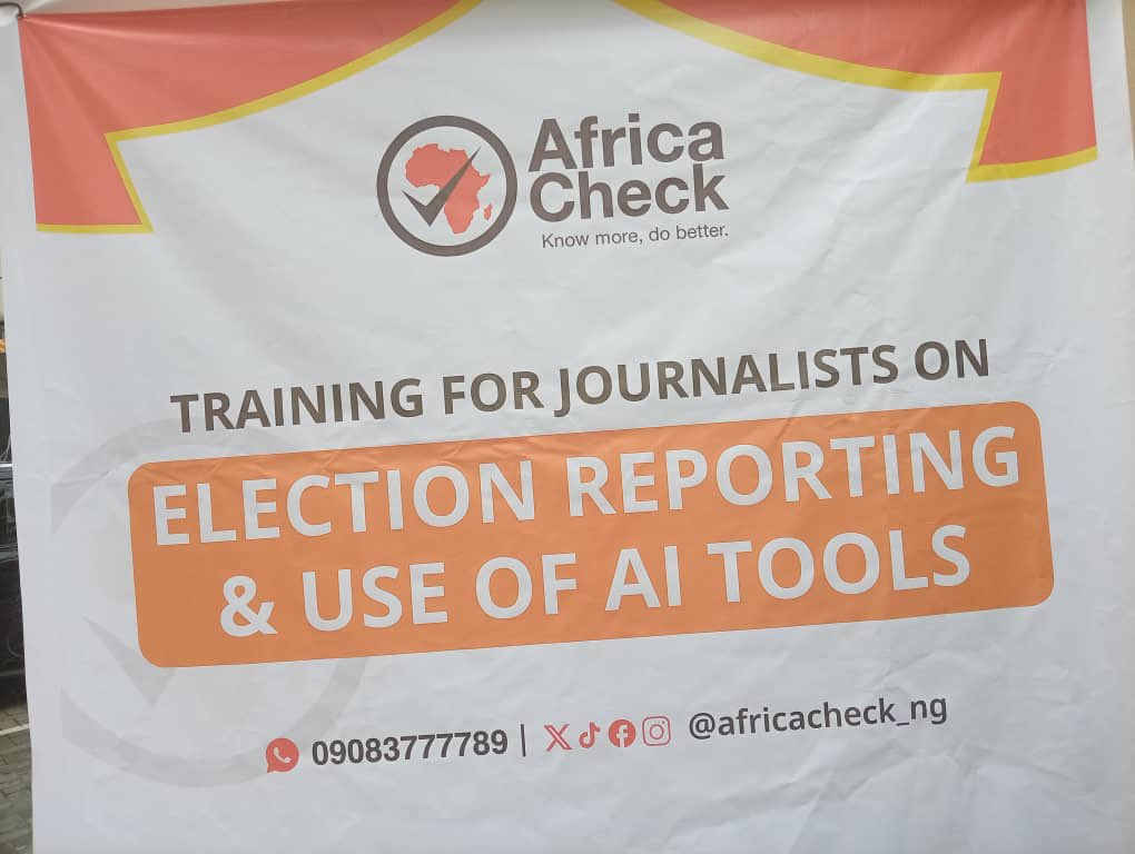 FactC_Africa's tweet photo. As Nigeria approaches the 2027 general elections, equipping journalists to identify &amp; counter misinformation is more important than ever.

Earlier this week, our fact-checker &amp; researcher, @Oluuwaseye participated in @AfricaCheck’s training for journalists on election reporting.. https://t.co/zcAQsQ4Ibh
