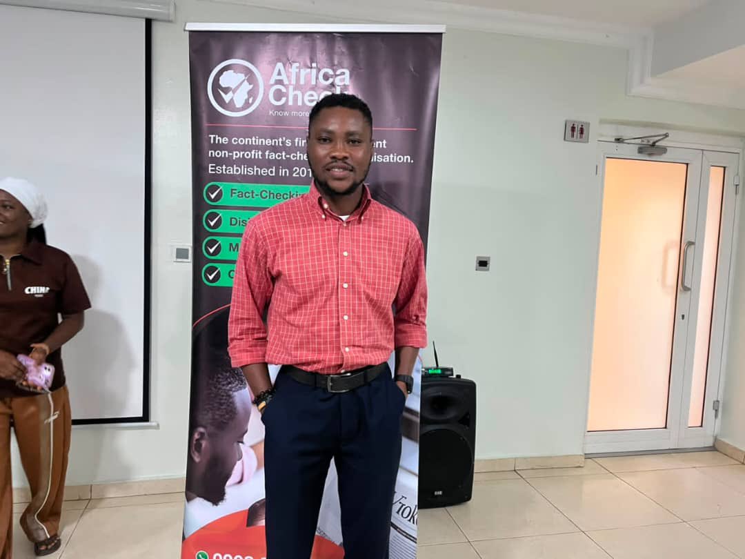 FactC_Africa's tweet photo. As Nigeria approaches the 2027 general elections, equipping journalists to identify &amp; counter misinformation is more important than ever.

Earlier this week, our fact-checker &amp; researcher, @Oluuwaseye participated in @AfricaCheck’s training for journalists on election reporting.. https://t.co/zcAQsQ4Ibh