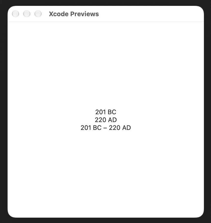 Codelaby's tweet photo. How to Represent Historical Dates in SwiftUI https://t.co/7z2MLHLo6G