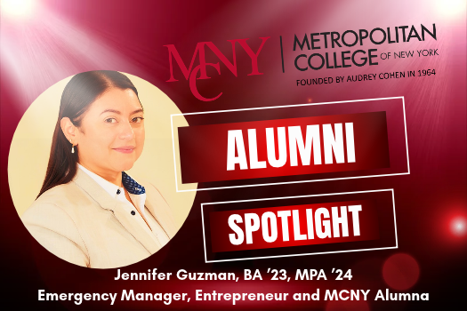 MCNYalumni's tweet photo. From patient transporter to emergency management leader! Jennifer Guzman, BA ’23, MPA ’24, found her purpose at MCNY.
Read her story: https://t.co/0CcHycF7Ns
Explore MCNY’s MPA: https://t.co/lAhKOxjRx6
#FindYourPurpose https://t.co/UW9JkTuhdX