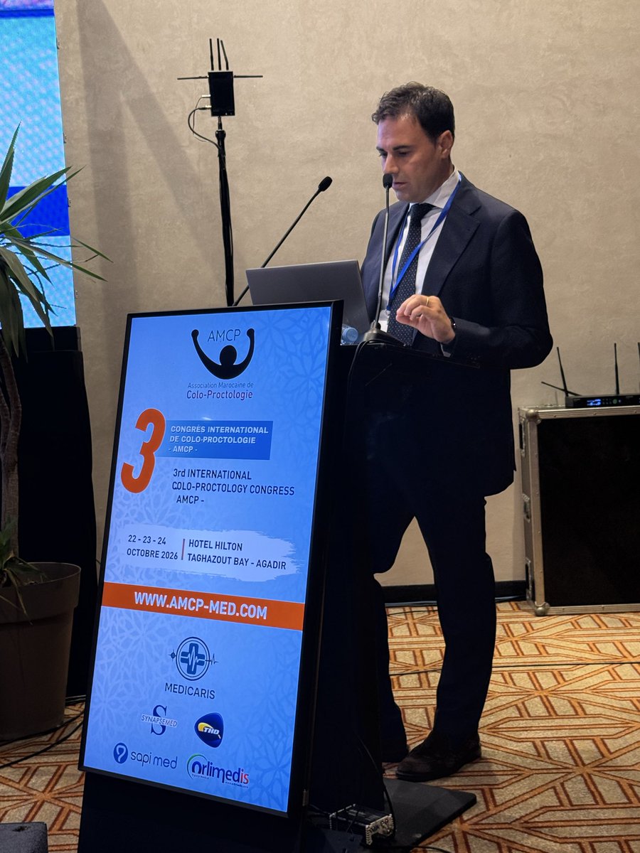 SWexner's tweet photo. @DrUgoGrossi from 🇮🇹 presents his novel technique of SPARE: skin sparing hemorrhoidectomy and pexy in 🇲🇦 with very impressive results https://t.co/mtApy6hM3A