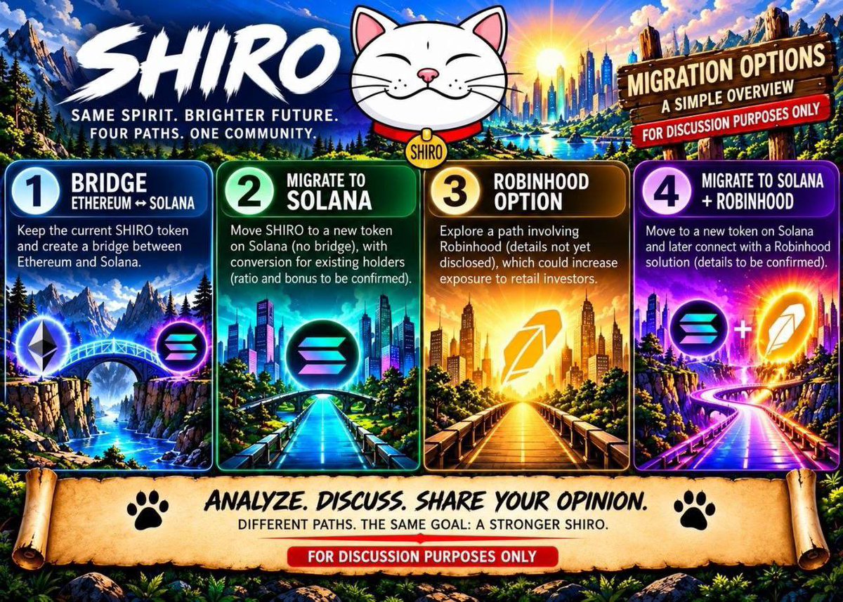 worldofgrace34's tweet photo. @CoinMarketCap $SHIRO is way too over looked for me .

Almost 2 years in, survived the bear and still building with migration ahead.

Feels like one of those cats people notice late. https://t.co/ctRIqpErys