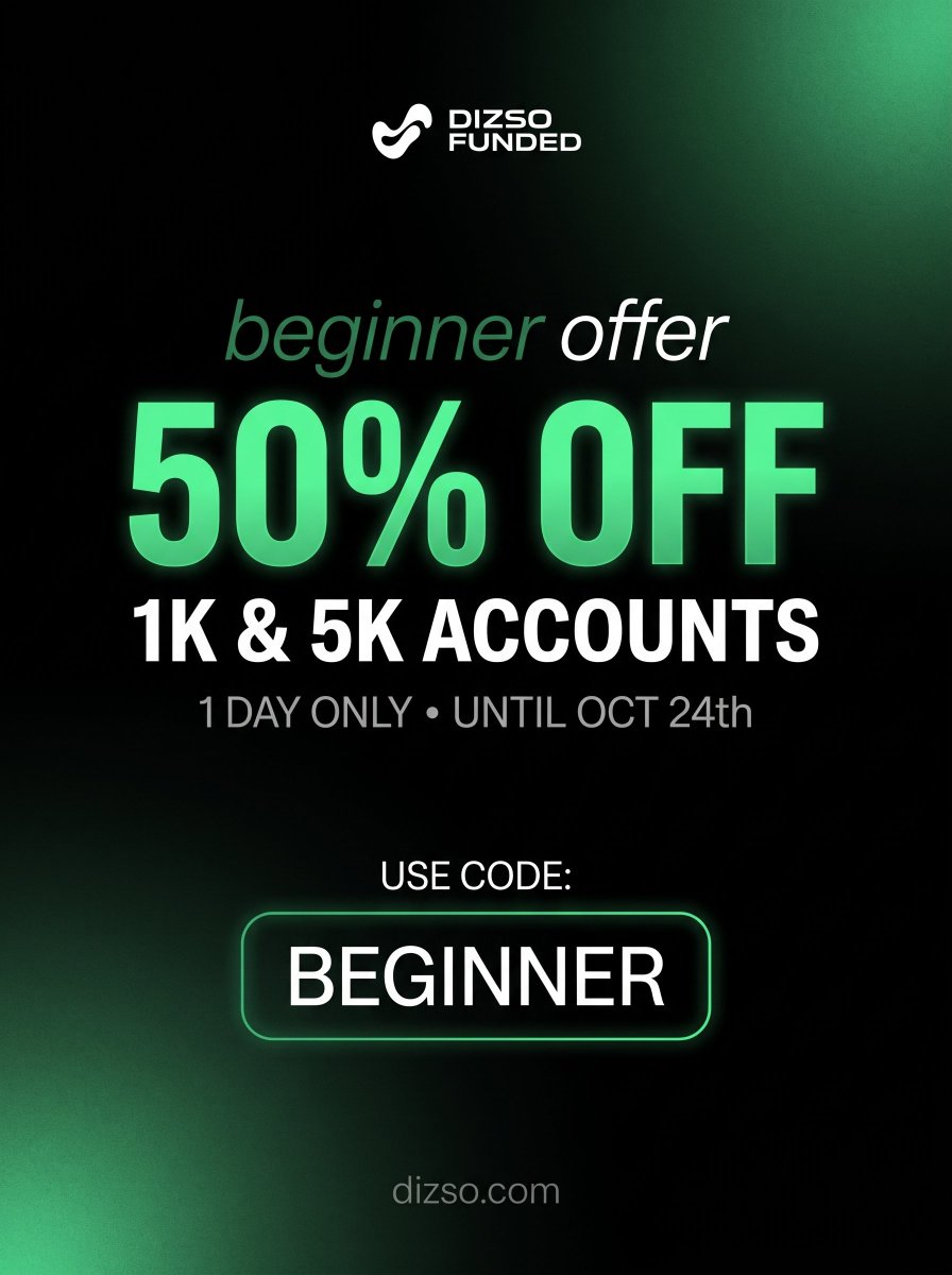 dizsofunded's tweet photo. Your first step starts here. 

Get 50% OFF 1K &amp; 5K accounts with code BEGINNER.

One day only — until October 24th.

Start now → https://t.co/Z83GVERkJa https://t.co/3mopCqh3h6
