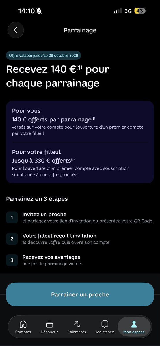 Alewa69100's tweet photo. Parrainage #HelloBank = 140€offerts

Ça fonctionne exactement comme #Boursobank il suffit juste de créer un compte avec mon lien de parrainage, tout est gratuit !

C’est la Banque en Ligne de la BNP

N’hésitez pas à m’écrire en DM 😊 #Boursorama #Lyon #France #Revolut #orange https://t.co/ykfi4GsqZi