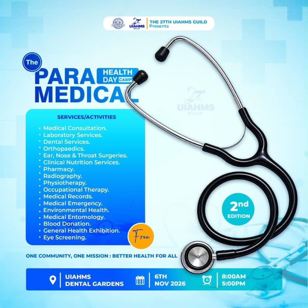 kwoshabareagan's tweet photo. The  #paramedical health camp second edition is here on 6th November in UIAHMS dental gardens. 
All medical cal services are free. 
All people around kla and other areas don’t miss this opportunity for your health examination. 
From 8:00am to 5:00pm. https://t.co/tJK1g4qVt1