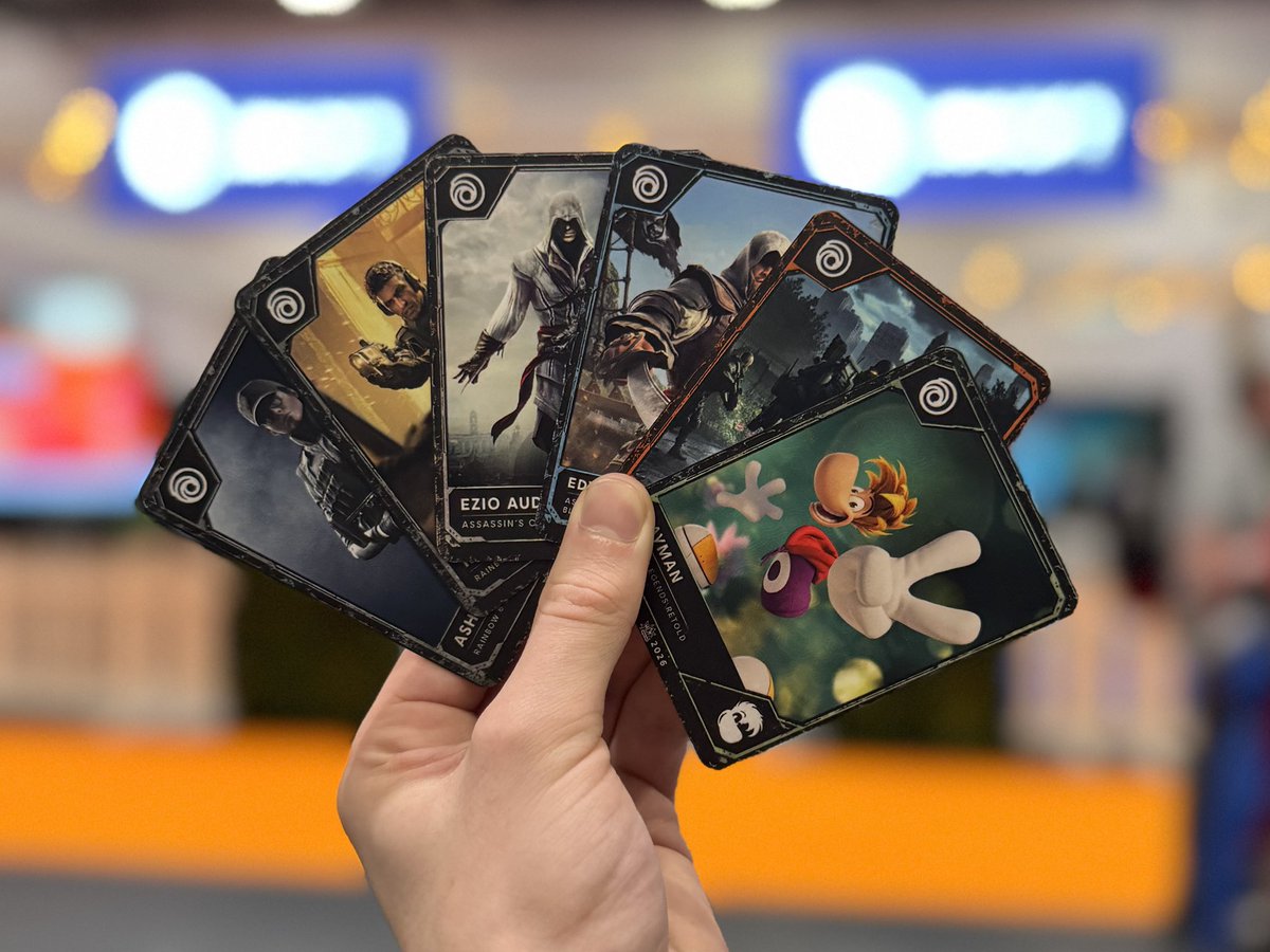 Ubisoft_UK's tweet photo. Introducing Ubisoft con-exclusive trading cards at @MCMComicCon this weekend✨

Watch a panel, play Rayman Legends Retold or attend a meet-up and get yourself a card!🔥

📍 All happening at the Ubisoft Community Lounge near entrance N4 https://t.co/fm0rdJ2oxW