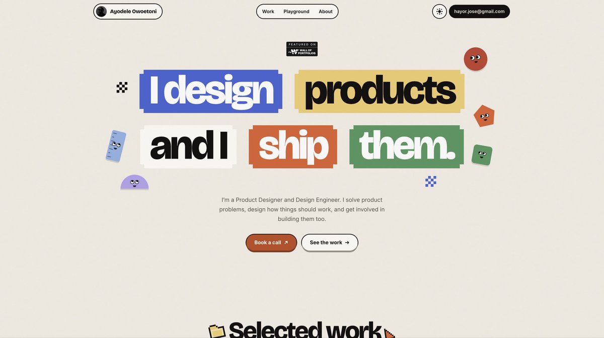 pixelbyayo's tweet photo. My portfolio website just got featured on wall of portfolios 🙂

https://t.co/xjVCV1ZjGW https://t.co/VP4Z54Sakm