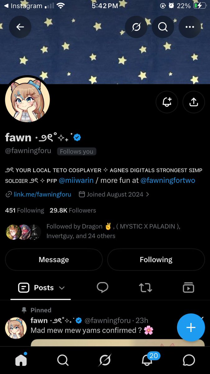 aechss's tweet photo. these three follows in the same week idk if yall know how much im like kicking my feet and squealing rn 😭😭😭😭 https://t.co/oCh3MIaykF