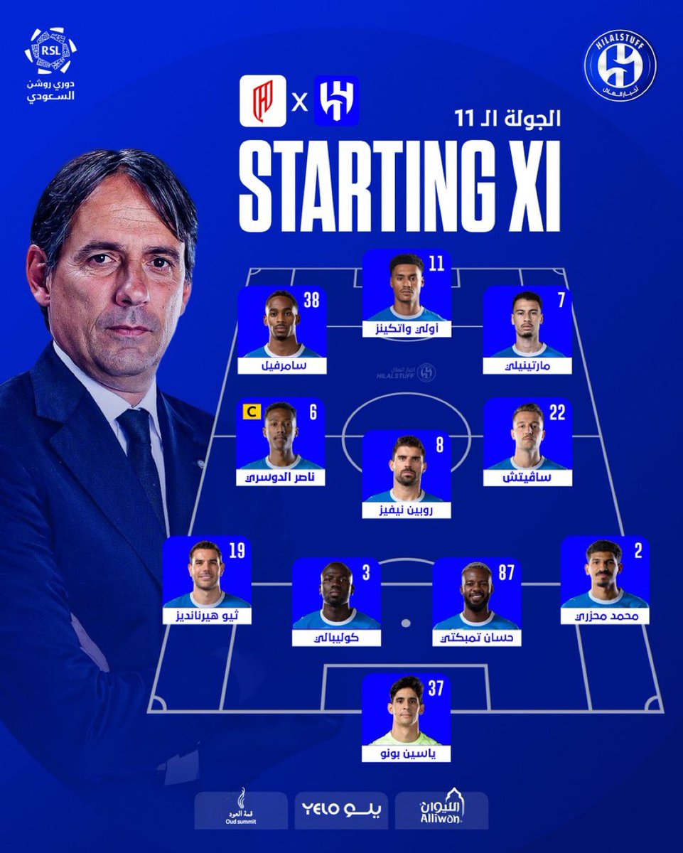Thigo_9's tweet photo. تشكيلة الهلال ضد القادسيه 

يارب توفيقك. توقعاتكم هلاليستا https://t.co/Thm9zBBBXI