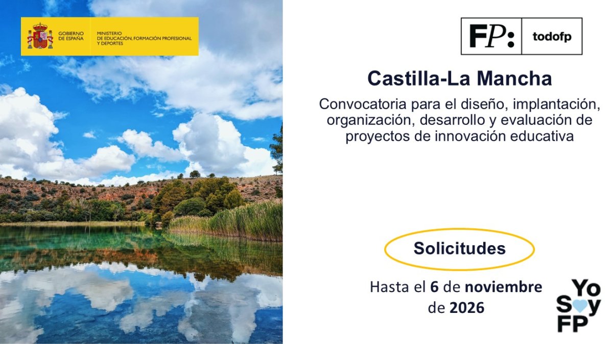 todofp's tweet photo. 📢#FPCLM Convocatoria para impulsar el desarrollo de proyectos de innovación. #TodoFP #YosoyFP
● Solicitudes: Hasta el 6 de noviembre de 2026
🔍 https://t.co/NAUrPNaaiV https://t.co/qEWOAJNjYK