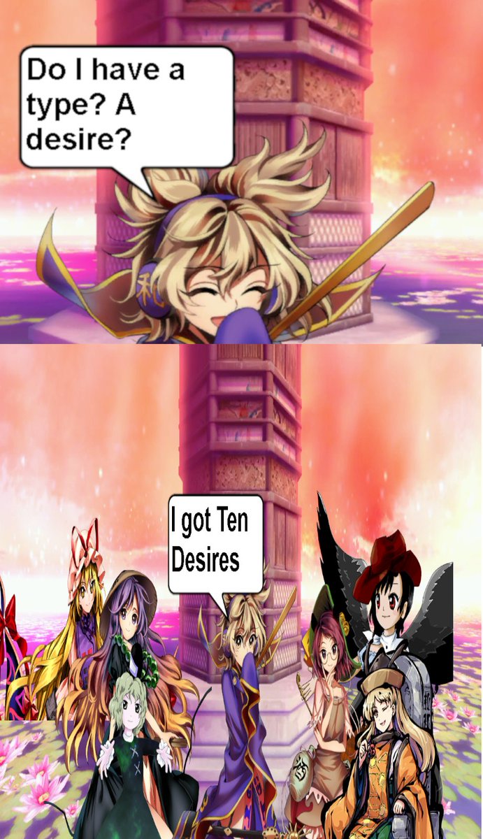 Numbername88's tweet photo. Praise Prince Shoutoku, the trans fem king, who rewrote all of Japanese history, became an immortal hermit, and has a harem of baddies. She knows her desires. https://t.co/5qUDmqVtvO