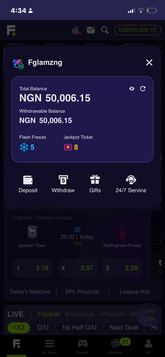 Fglamz_'s tweet photo. @_itsmaytips Took partial cash out thanks boss 🙏🙏 https://t.co/3MrqViY7pz