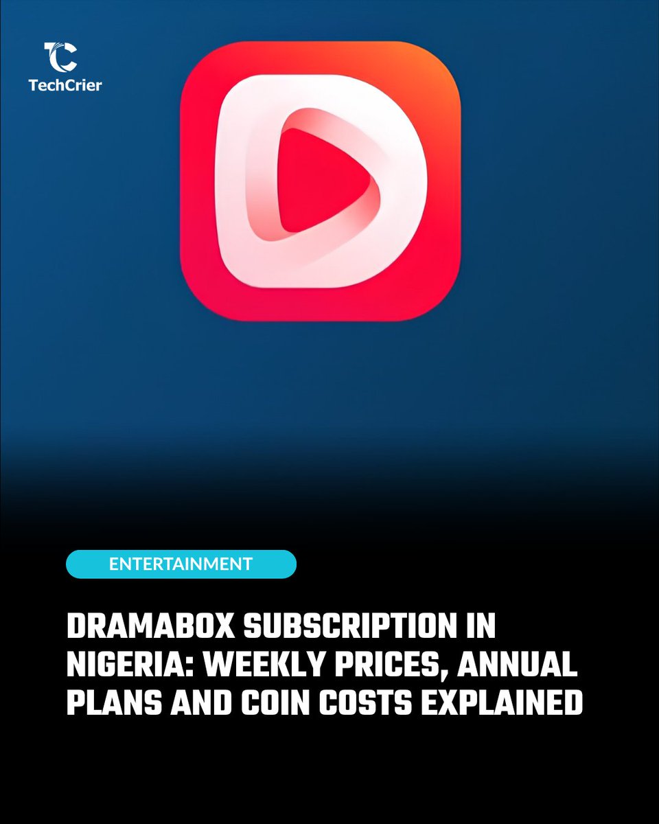 techcrier's tweet photo. DramaBox in Nigeria: free episodes, paid coins and subscriptions.
The cheapest option depends on how often you watch. Check auto-renewal terms before paying.

Read More on TechCrier:
https://t.co/GuaCiTB7go

#TechCrier https://t.co/nrjoOfm7Ps